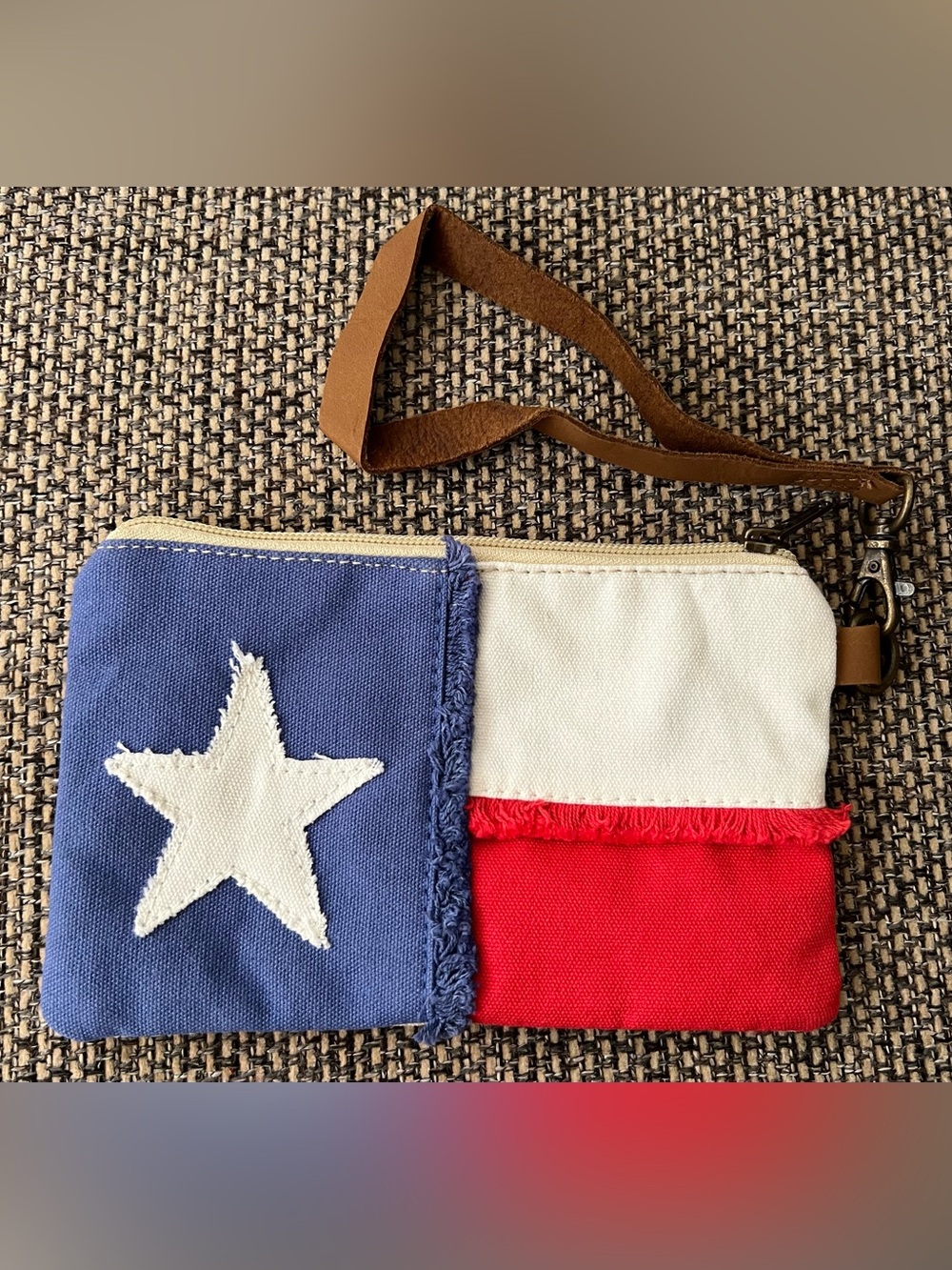 Texas Flag Wristlet